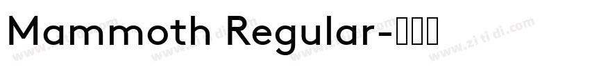 Mammoth Regular字体转换